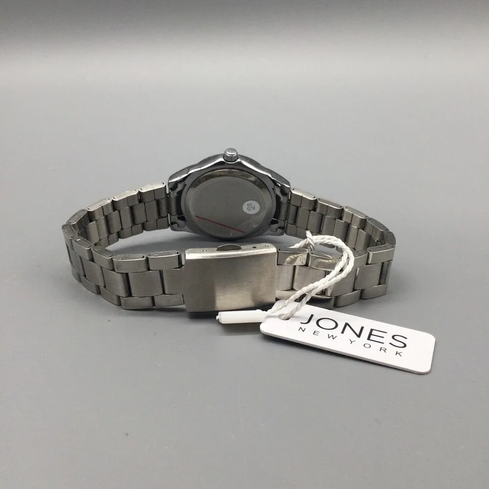 Jones New York Womens Watch 28mm Black Dial with Tag JNW2419L New Battery 7.75